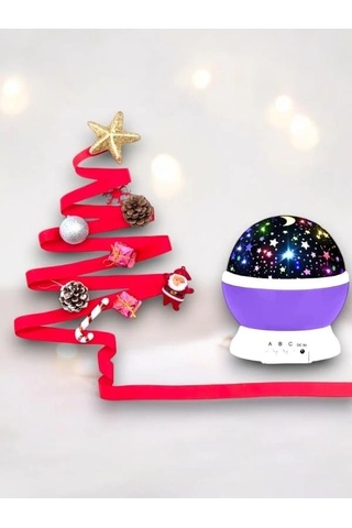 Bfs Yıldızlı Gökyüzü Efektli Projektörlü Masa Ve Gece Lambası Çok Renkli