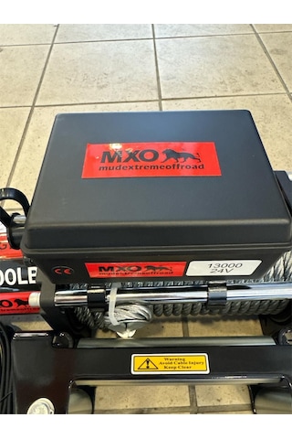 Mxo Vinç 13000 Lb 24v Çelik H. Kollu Tambur - 28 Mt Halatı