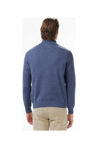 Nautica Erkek Mavi Classic Fit Kazak Düz S57220t Mavi