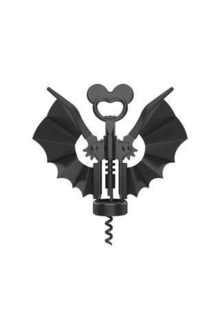 Kanatlı Yarasa Şarap Açacağı, 2'si 1 Arada Şarap Ve Bira Açacağı, Şişe Açacağı Siyah