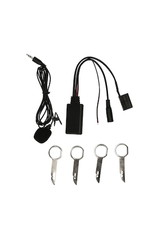 Yifomall Ford 6000cd İçin Bluetooth 5.0 Aux Adaptörü - Mikrofonlu Ve Hands-free Özellikli Araç Ses Sistemi Yükseltme Kiti