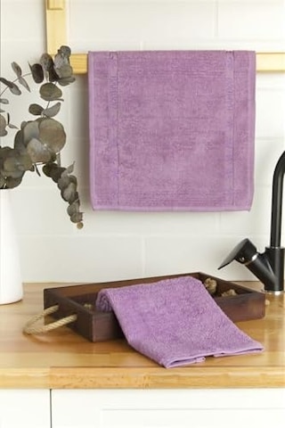 Banyo El Yüz Yumuşak Duş Havlusu 50 X 90 Cm - Pudra Pembe Genel