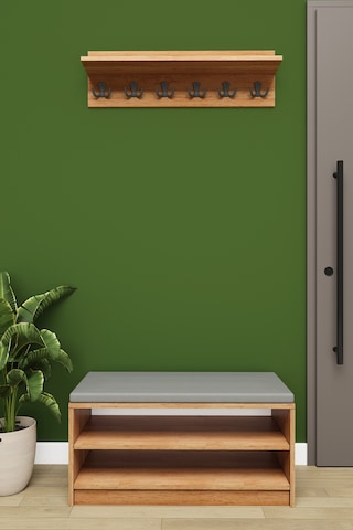 Asra Trend Puflu Ayakkabılık ve Askılık A-34 %100 MDF Minderli Portmanto Seti Petra