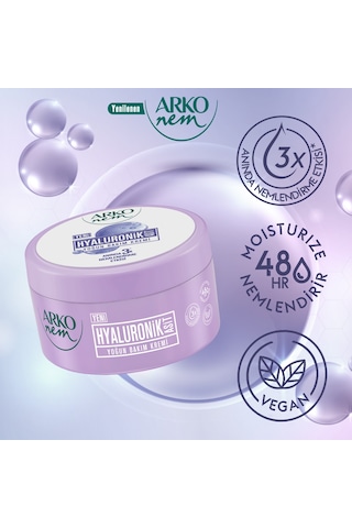 Arko Nem Hyaluronik Asit İçerikli Yoğun Bakım Kremi 2 x 250 ML