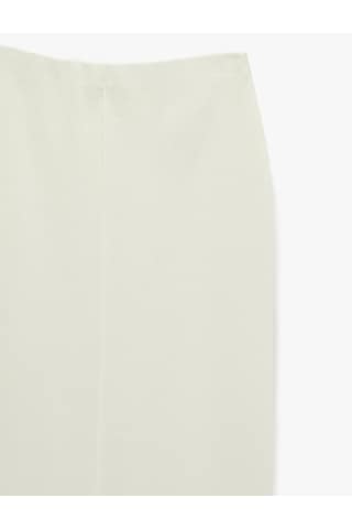 Koton Slim Fit Standart Bel Midi Boy Kalem Etek Ekru 6sak10068ek Ekru