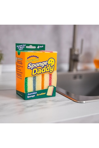 Sponge Daddy Bulaşık Süngeri 4'lü