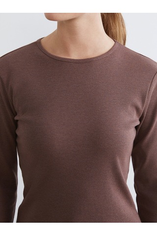 Lcw Everyday Bordo Bisiklet Yaka Kadın Body