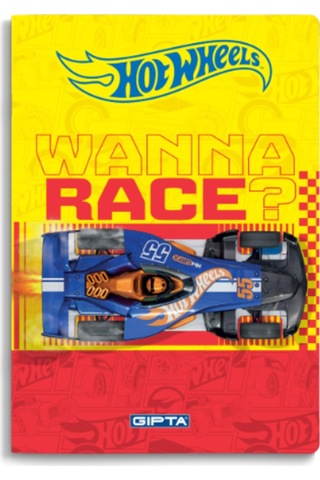 Gıpta Hot Wheels Karton Kapak Dikişli Not Defteri A6 48 Yaprak Çizgili 5443 Çok Renkli