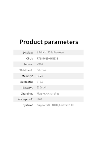 Teltree 1.9" Dokunmatik Ekranlı Ip67 Su Geçirmez Akıllı Saat (İthalatçı Garantili) + Silikon Kordon