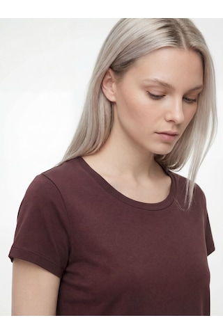 LOFT Regular Fit Kadın Tshirt K.kol Lf2040480 Q1.v1 Kahverengi