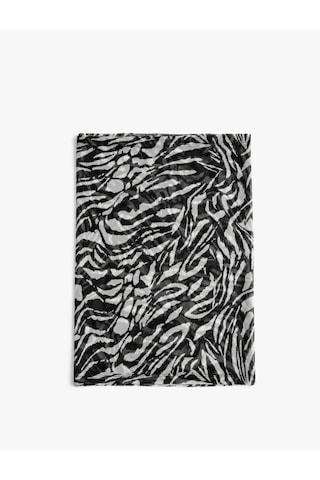 Koton Zebra Desenli Pareo Rahat Kesim Pk Siyah Beyaz 3sak50001bk