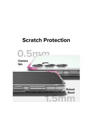 Galaxy S23 Fe Uyumlu Şeffaf Silikon Kılıf 3d Kamera Korumalı