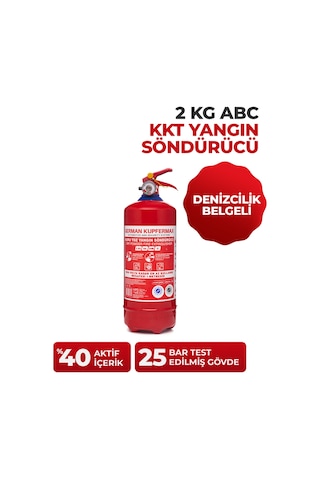 2 Kg Abc Yangın Söndürücü Tse Muayene Uyumlu Ce Tekne Araç