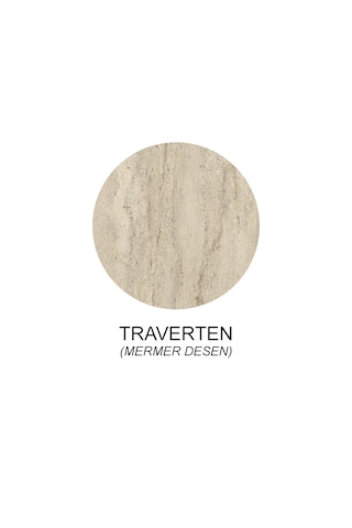 Marin Tv Ünitesi Tv Sehpası 180 Cm Traverten Mermer Desen