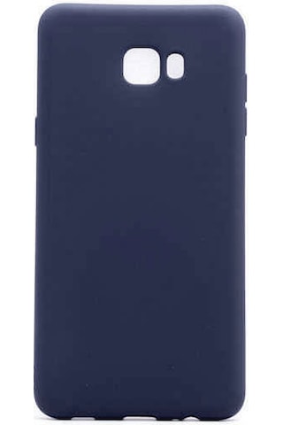 Samsung Uyumlu Galaxy C7 Pro Kılıf Zore Premier Silikon Kapak Lacivert
