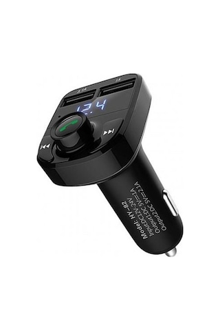 Carx8 Micro Sd Usb Girişli Bluetooth Araç Kiti Fm Transmitter