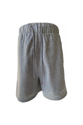 Asos Unisex Cepli Gri Dokuma Şort Gri