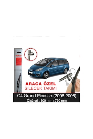 Citroen C4 Grand Picasso Muz Silecek Takımı 2006-2008 Silbak Citroen C4 Grand Picasso Muz Silecek Takımı 2006-2008 Silbak
