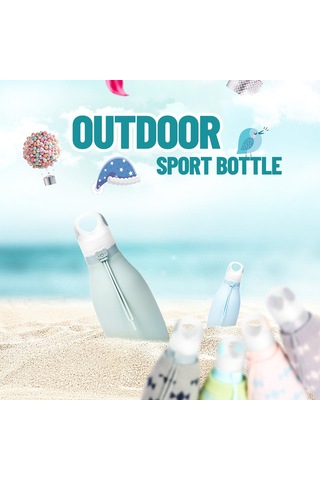 Lemestar Yeşil Silikon Katlanabilir Su Böceği - 500ml Dışarıda Kullanıma Uygun, Çekirdekli, Taşınabilir Spor Ve Seyahat Suluğu Diğer