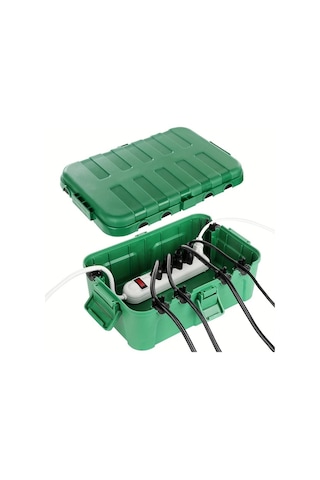 Fochsia Yeşil Renkli Açık Hava Uzatma Kablosu Priz Koruma Kutusu