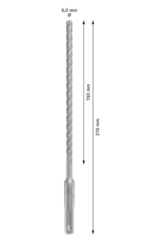 Bosch 1x Pro Sds Plus-5x Kırıcı Delici Delme Ucu Donatılı Beton, Beton, Ø 6,00 Mm, Professional Aksesuar Kırıcı Delici