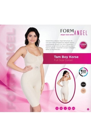 Formangell Form Angel İp Askı Tam Boy Korse Siyah Siyah