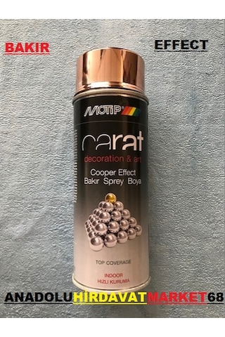 Carat 400 ML Bakır Krom Efekt Sprey Boya Parlak Bakır