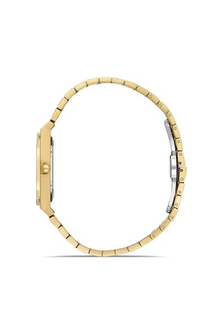 Ferro Quartz Çelik Altın Rengi Gümüş Kadran 32 Mm Kadın Kol Saati