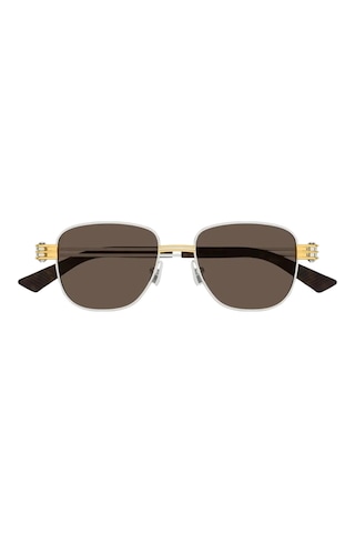 Bottega Veneta 1380s 001 51-0 Kadın Gümüş Güneş Gözlüğü