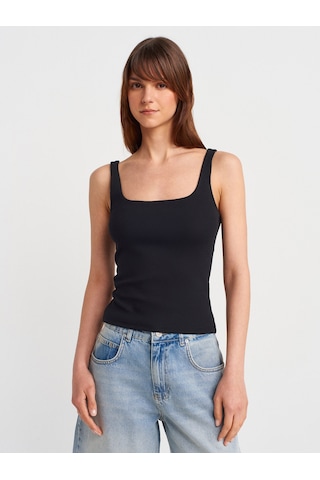 Dilvin 21057 Askılı Atlet-siyah Siyah