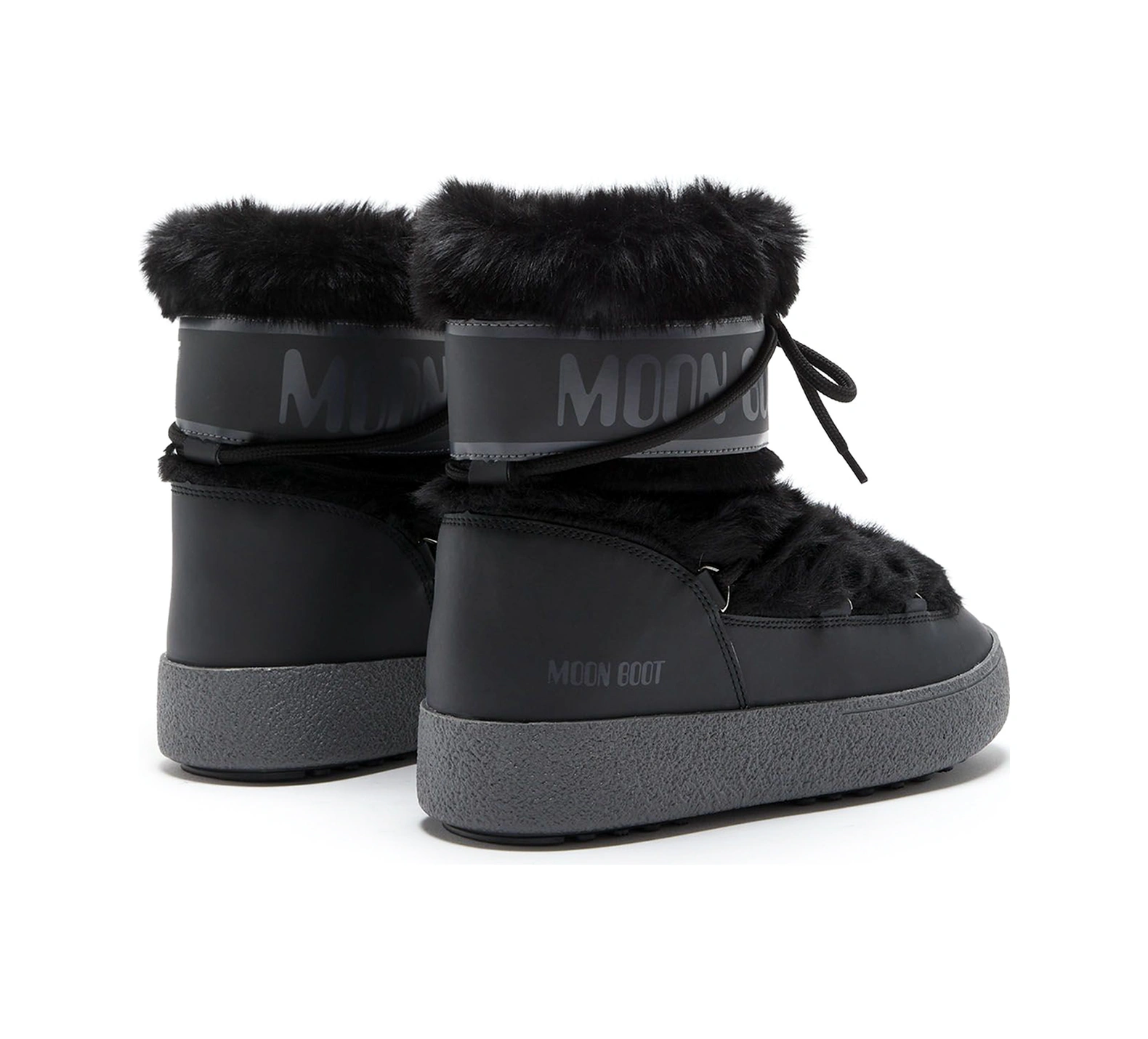 N001 Black Bot Kar Kadın 80d2450130 Moon Boot Ltrack Faux Fur Siyah