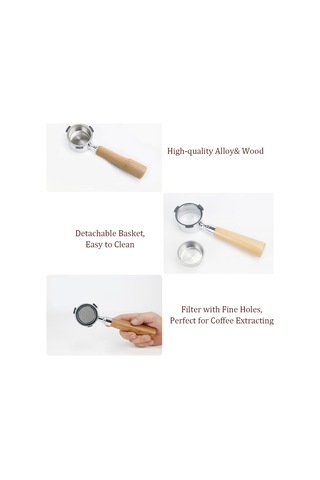 Leezsing Premium 54mm Çıplak Dipsiz Portafiltre, Barista Bes 870/878/880 Yedek Dipsiz Portafiltre İle Uyumlu, Filtre Sepeti Dahil