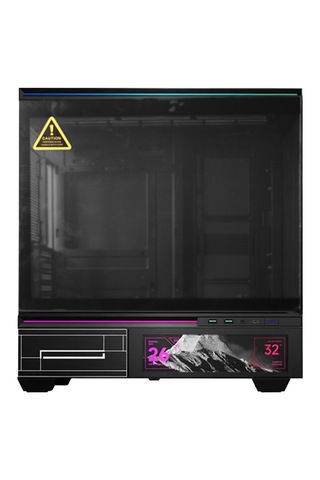 Thermalright Tl-m10 Vision Black Argb Temperli Cam Mid Tower Matx Gaming Kasa