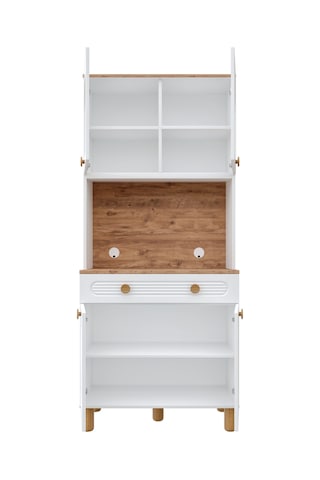 Rosa Kahve Köşesi - 93 Cm Mdf Mutfak Dolabı - Led Aydınlatmalı...