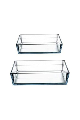 Paşabahçe Borcam 2'li Saklama Kabı Seti, Dikdörtgen, 287x197mm Ve 367x257mm