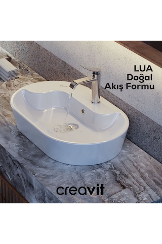 Creavit Lua Şelale Lavabo Armatürü Krom Bt.lu1500