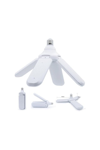 PERVANE ŞEKLİNDE 3 KOLLU KATLANABİLİR 40W LED AMPUL-BEYAZ