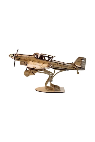 Ju 87 Savaş Uçağı Maketi - Kendin Yap Dıy Dekoratif Kit - 3d Puzzle