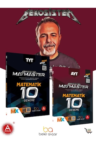 BekoSistem Matmaster AYTveTYT Matematik 10'lu Deneme Seti Bekir Avşar
