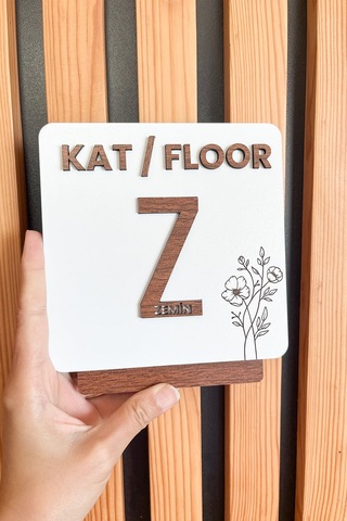 Apartman Ve Sitelere Özel Kat Yönlendirme Tabelası 17 15 Cm 1 Adet