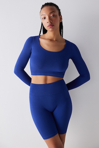 Penti Seamless Dikişsiz Ribbed Active Saks Mavisi Üst Ph8tpl8k24ıy-sa8