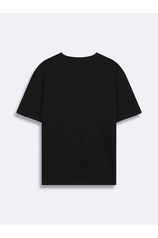 LTB Minimal Baskılı Relaxed Gri T-shırt