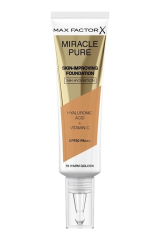 Max Factor Miracle Pure Skin Improving Foundation 76 Warm Golden