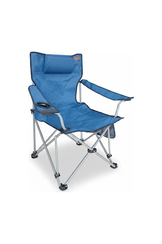Madfox Chillseat Yastıklı Katlanabilir Kamp Sandalyesi Koyu Mavi