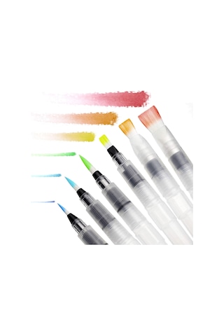 Hannah Su Hazneli Sulu Boya Fırçası 6'lı Paket