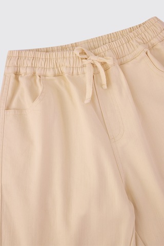 Panço Erkek Çocuk Beli Lastikli Bej Pantolon 2621bk04001 Krem