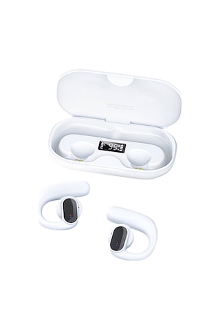 Recci REP-W60 Angel Serisi Dijital Led Göstergeli Hi-Fi Ses TWS Bluetooth 5.3 Kulak İçi Kulaklık