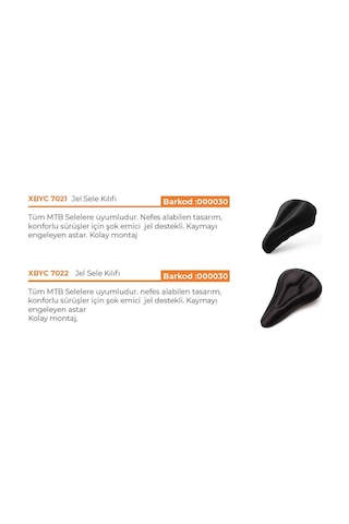 Bisiklet Yumuşak Dolgulu Jel Rahat Koltuk Sele Kılıfı - Siyah