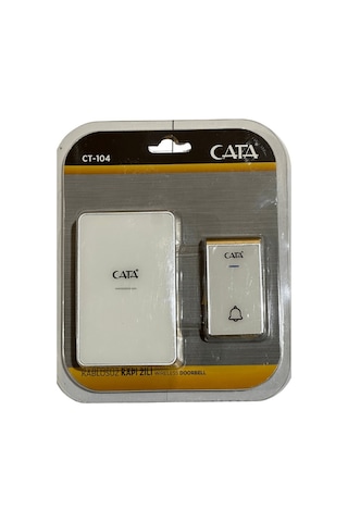Cata Ct-104 Kablosuz Kapı Zili Beyaz 2 Adet