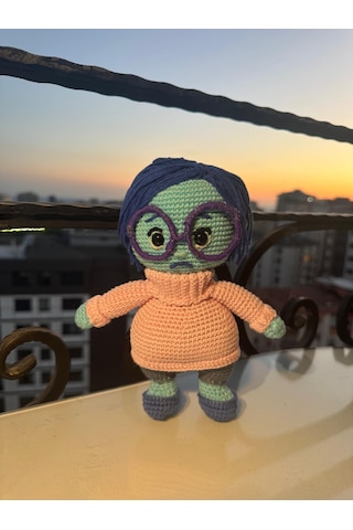 Trısteza Sadness Amigurumi Bebek 20 Cm 008